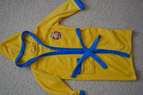 Žlutý župan mimoni - mikroplyš, 122