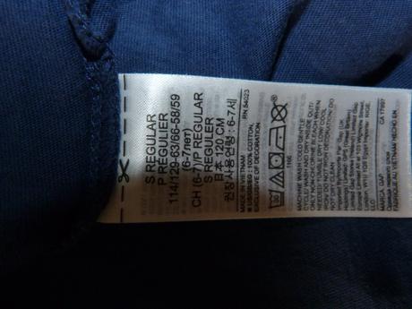 Gap bavlněné tričko vel.122, gap,122