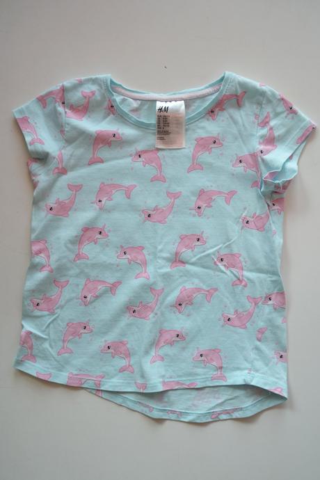 Sada bavlněných letních pyžámek s delfínky, h&m,110