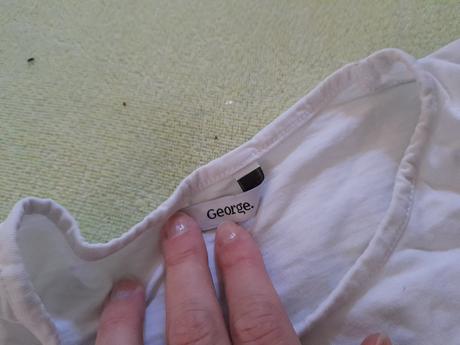 Tričko s holkou a mašlí, bílé s obrázkem na holku, george,128