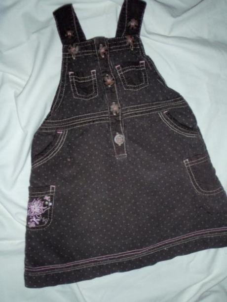 Nádherná hnědorůžová manžestrová sukýnka, girl2girl,80