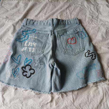 Džínové kraťasy, bershka,38
