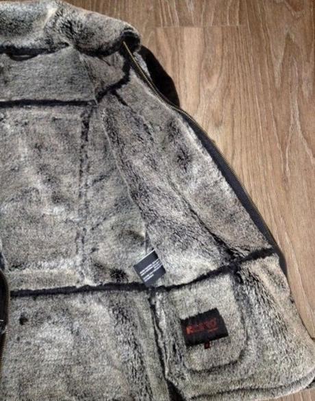 Černý kožešinový kabátek kcero, m