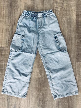 Džíny wide leg, h&m,128