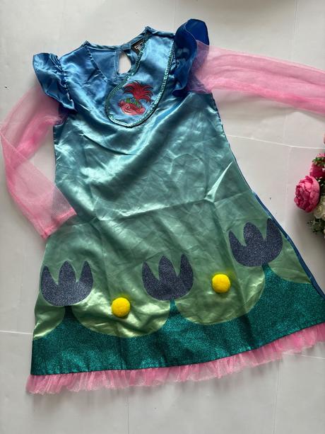 An14/ kostým šaty troll - v.4/6 let,