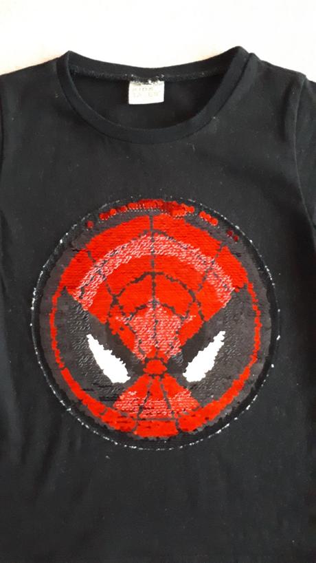 Tričko kapitán amerika/spiderman, přeměňovací, 104, 104