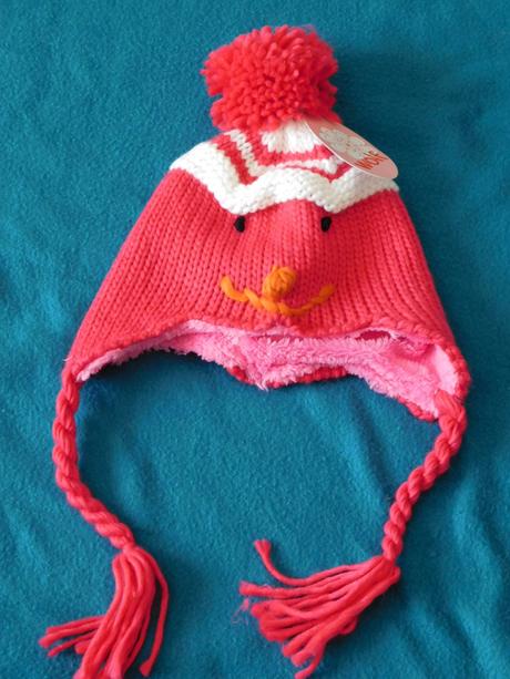 Dívčí pletená čepička s flísem, wolf,98