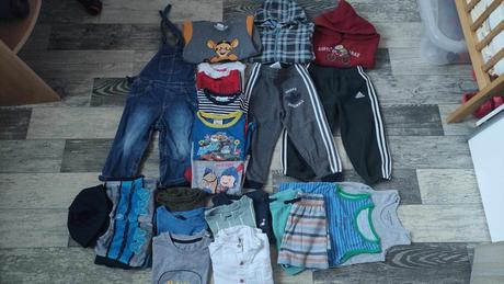 Balík/mix jaro-léto chlapec 23ks vel.80/86-92, 68–80