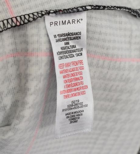 Šatovka vel. 8 - 9 let, primark,134