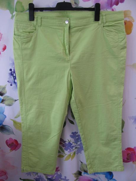 Strečové 7/8 kalhoty pro baculky, c&a,54