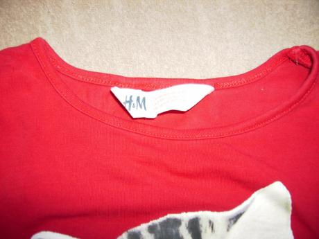 Triko holčičí kočičí vel.98/104, h&m,98