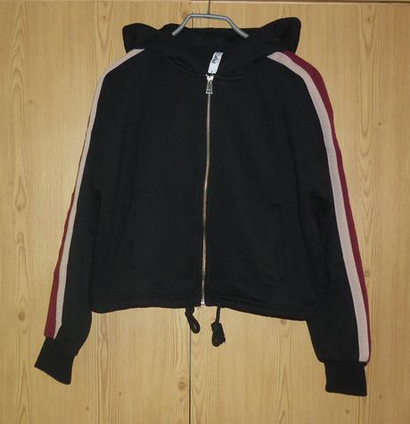 Černá dámská crop mikina takko fashion, takko,s