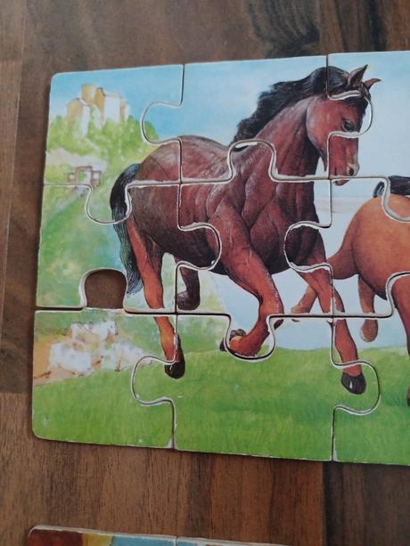 Dřevěné puzzle zvířátka, 