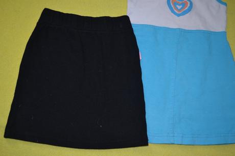 Elastická sukně na 1-2roky a šaty zdarma, 86–98