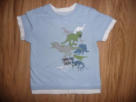 Modré tríčo tu s dinosaury vel.12-18m-vel.86, tu,86