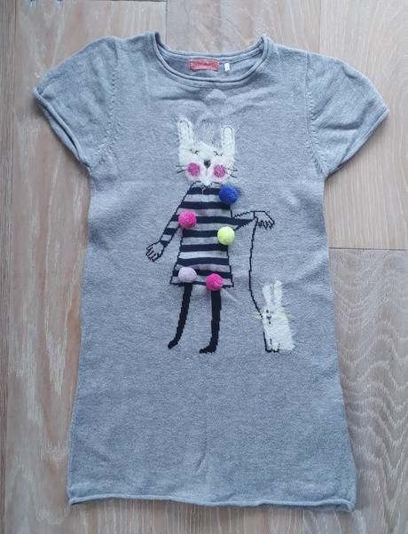 Šedé úpletové šaty, vel. 110, coolclub,110