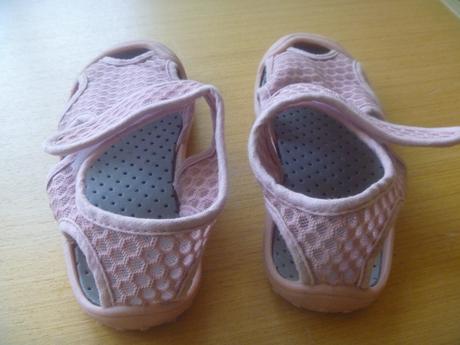 Světle růžové barefoot látkové sandály vel. 25, 25