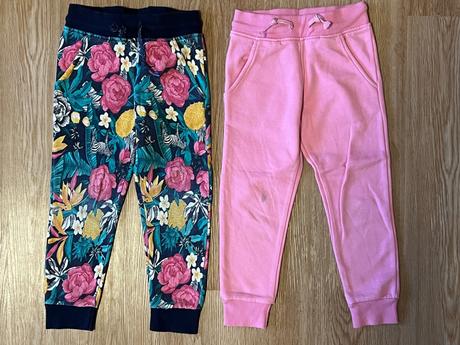 Dívčí tepláky - 2 ks - f&f, vel. 3-4 roky, f&f,98