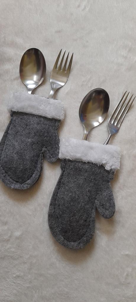 Vánoční pouzdro na příbory 4ks,