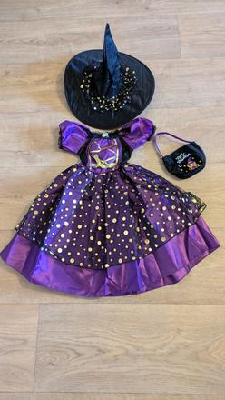 Ka21 karnevalový kostým čarodějnice vel. 110/116,