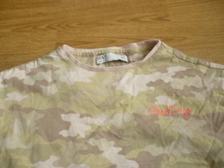 Maskáčové triko 7-8, marks & spencer,128