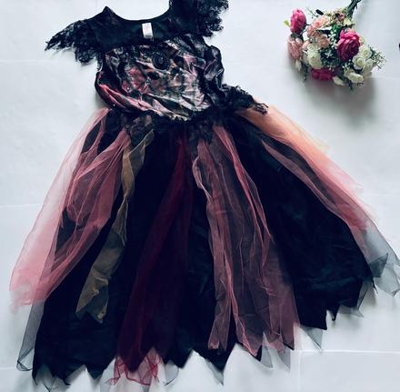 An25/ kostým halloween šaty - v.7/8 let, 