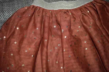 Nádherná hnědá tylová sukně h&m, 122/128/134 v ber, h&m,128