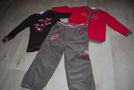 Akt ptáčkový komplet tričko a kalhoty, 104–116