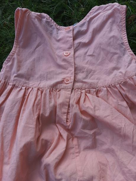 Dívčí plátěné šaty květy vel. 86 - 82 - 98, tiny ted,86