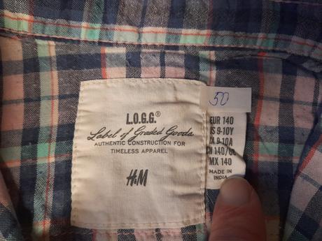 Košile dl. rukáv, ham, hezká stav vel 140, h&m,140