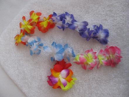 Kostým na karneval-havajský věnec s náramkem,