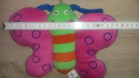 Barevný plyšový motýl,