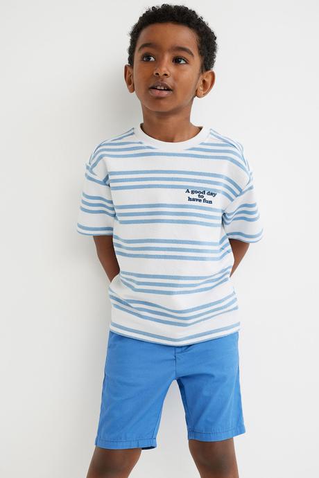 3-pack klučičí kraťasy h&m tmavé + khaki + modré, h&m,116