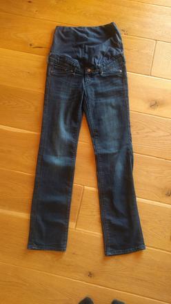 Těhotenské džíny h&m mama straight vel. 38, h&m,38
