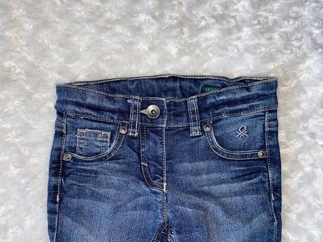 Modré skinny rifle/džíny benetton, benetton,98