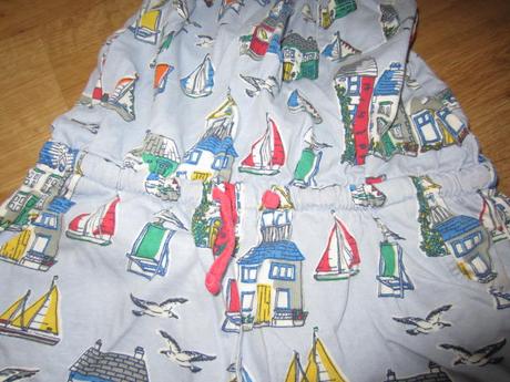 Bezva letní overal s loďkama, mini boden,116