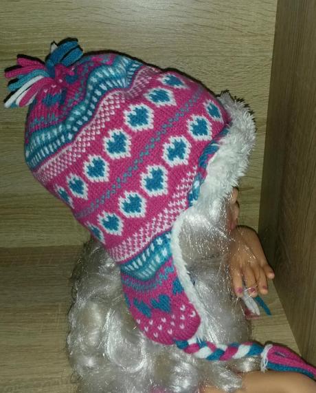 Pletená čepice s kožešinkou vel. 74-80, john lewis,80