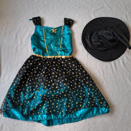 Kostým čarodějnice - na halloween, 