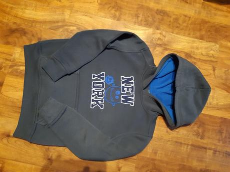 Chlapecká teplejší mikina 122 s kapucí, 122