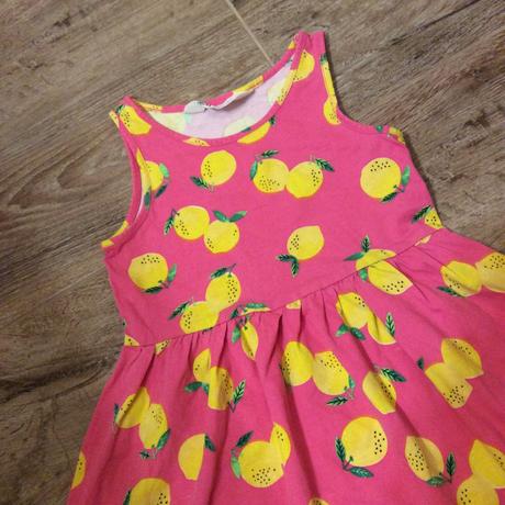 Bavlněné šaty s citróny, h&m,98