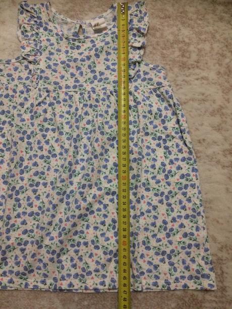 Květované šaty, h&m,92