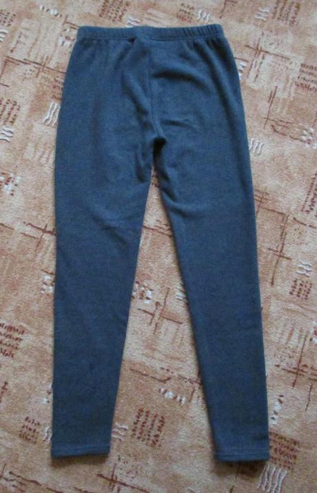 Dámské zimní termo legíny šedé bambusové s 36, s