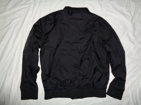 Krásná černá šusťáková přechodová bunda - bomber, rebel,134