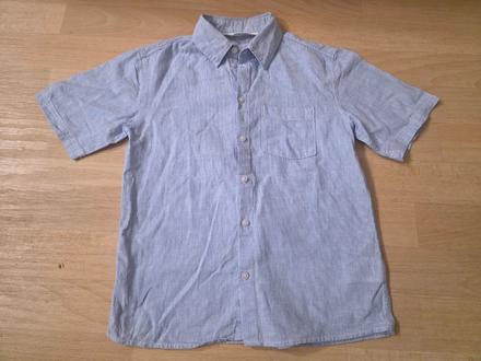 Košile s kr. rukávem pruhovaná hm, h&m,134