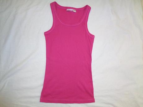 Sytě růžové řádkované letní tílko 146/152, pepperts,146 / 152