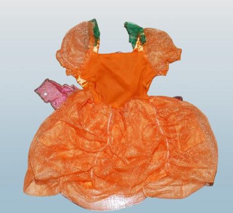 Karnevalové šaty kostým dýňová víla na halloween, 
