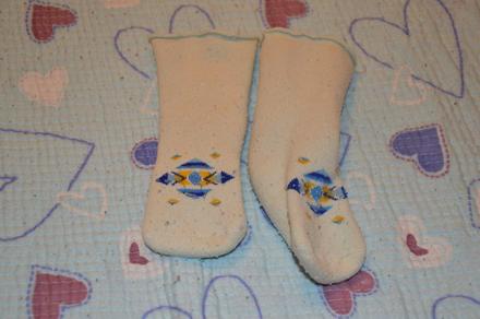 Teplé froté ponožky, vel. cca 74/80, 80