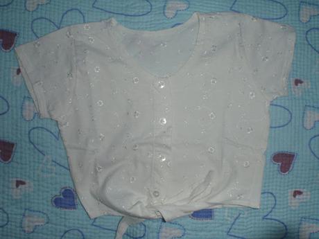 Vyšívaná bílá halenka, bolerko, marks & spencer,110