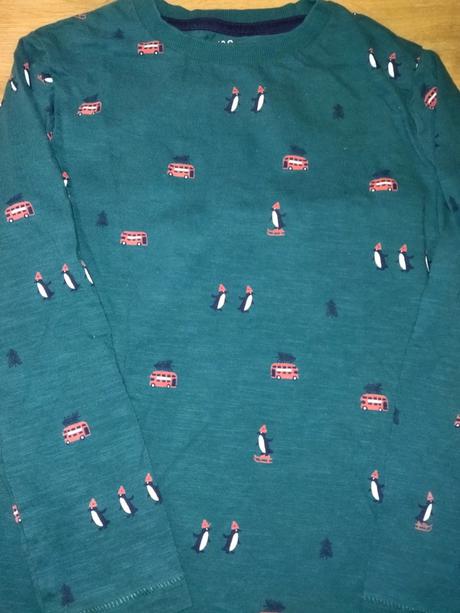 Tričko s tučňáky 116, marks & spencer,116