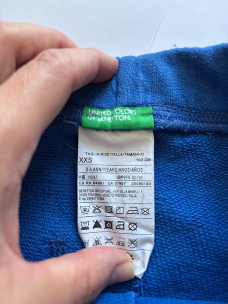 D79/ tepláky modré - v.3/4 roky, benetton,104